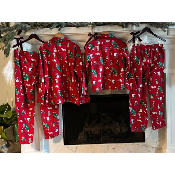 Old Navy Family Christmas Pajamas 1 XS, 1 XL Matching Flannel Pets Print 2 Pair - Picture 8 of 8